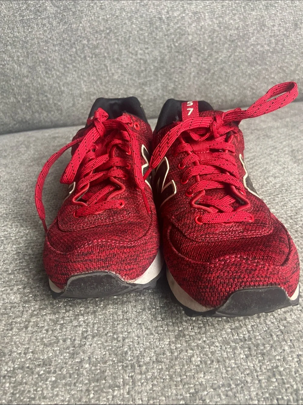 New Balance Red and Black Women's Athletic Shoes size 6.5